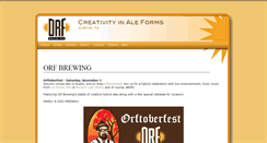 Desktop Screenshot of orfbrewing.com